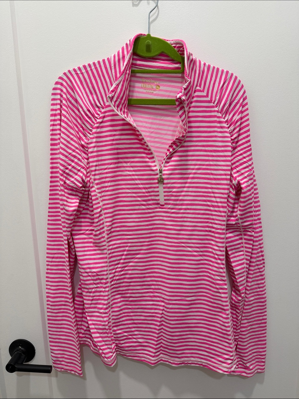Lilly Pulitzer Pink and White Striped luxletic top